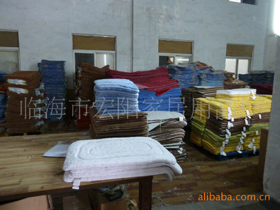 廠家直銷 外貿(mào)品質(zhì)50*80cm+50*50cm兩件套浴室地墊，臨海市宏陽家居用品廠